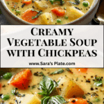 Creamy Vegetable Soup with Chickpeas Recipe