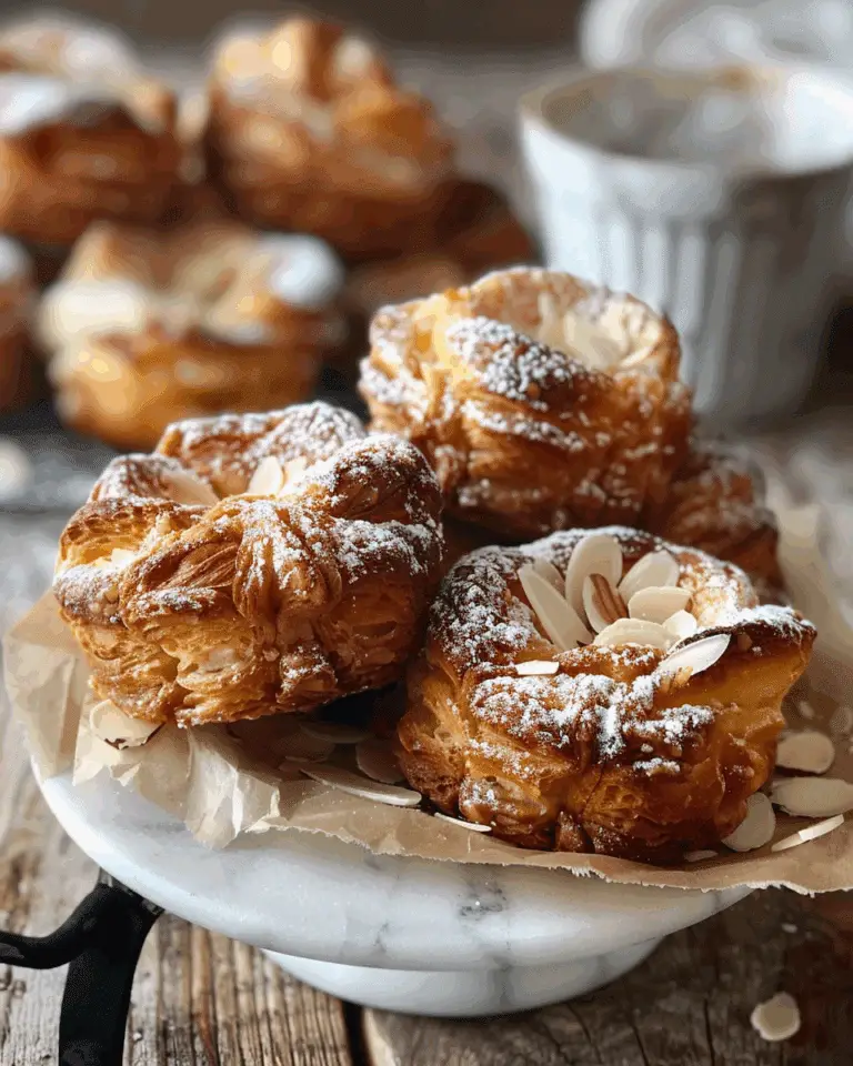 Cruffins Made with Sourdough Puff Pastry & Almond Frangipane Filling