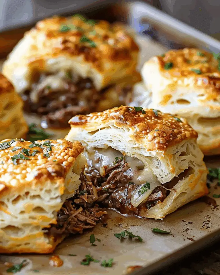 Roast Beef and Cheese Stuffed Biscuits