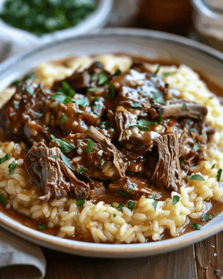 Slow‑Braised Pot Roast with Creamy Parmesan Risotto
