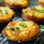 Cheesy Hash Brown Egg Muffin Cups with Beef Bacon