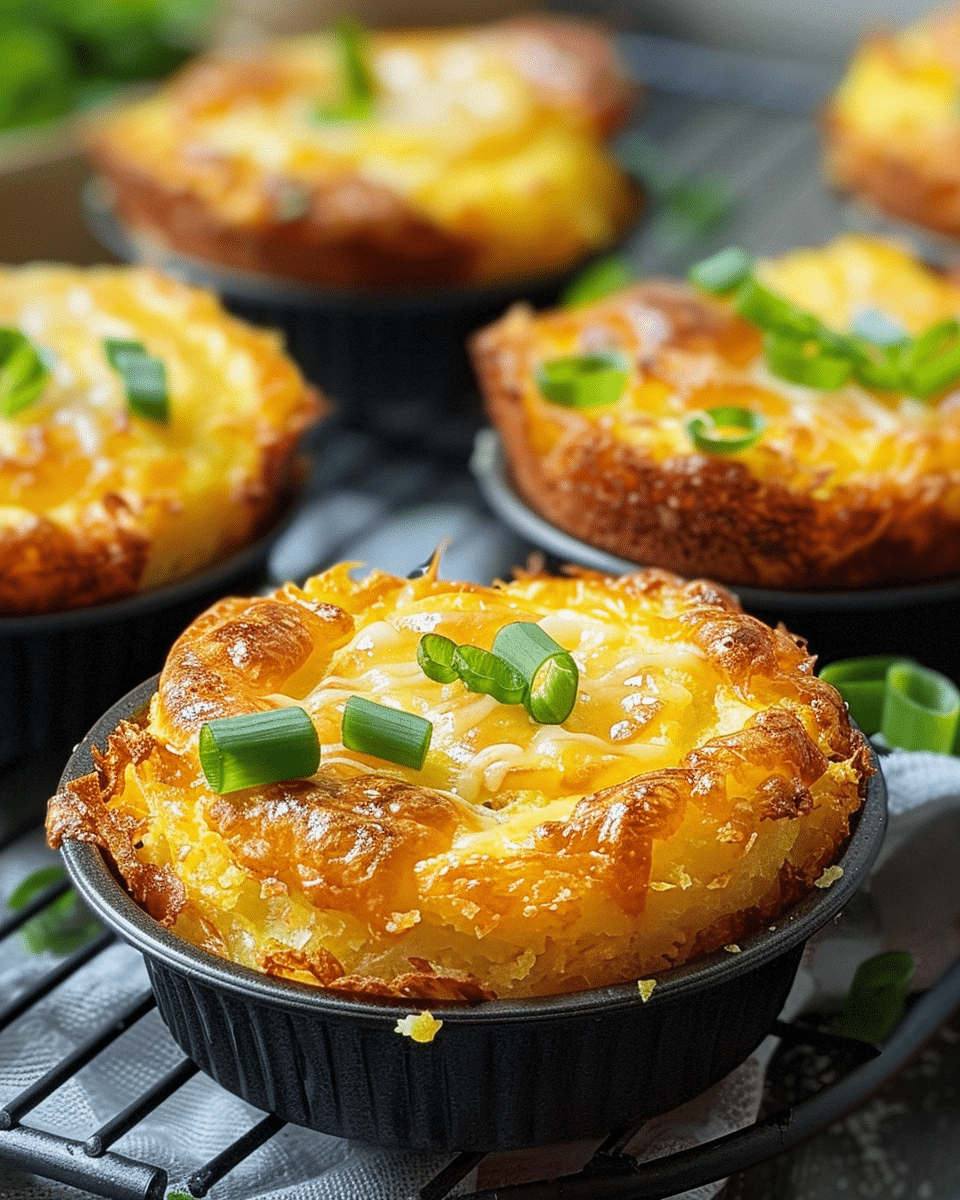 Cheesy Hash Brown Egg Muffin Cups with Beef Bacon