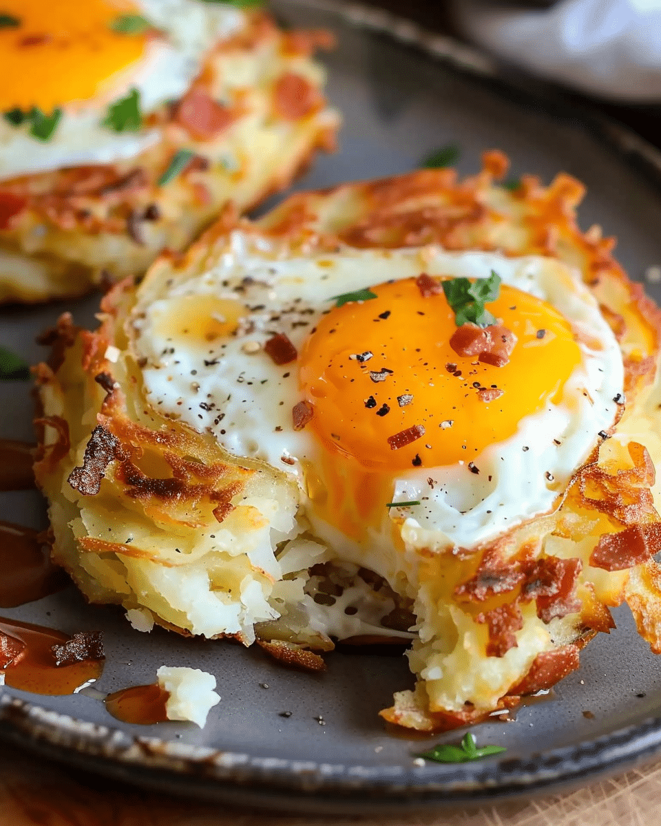 Loaded Breakfast Baked Potatoes with Egg, Bacon & Cheese