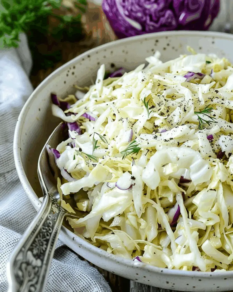 Zesty Marinated Cabbage Salad