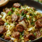 Beef Sausage and Cabbage Stir-Fry