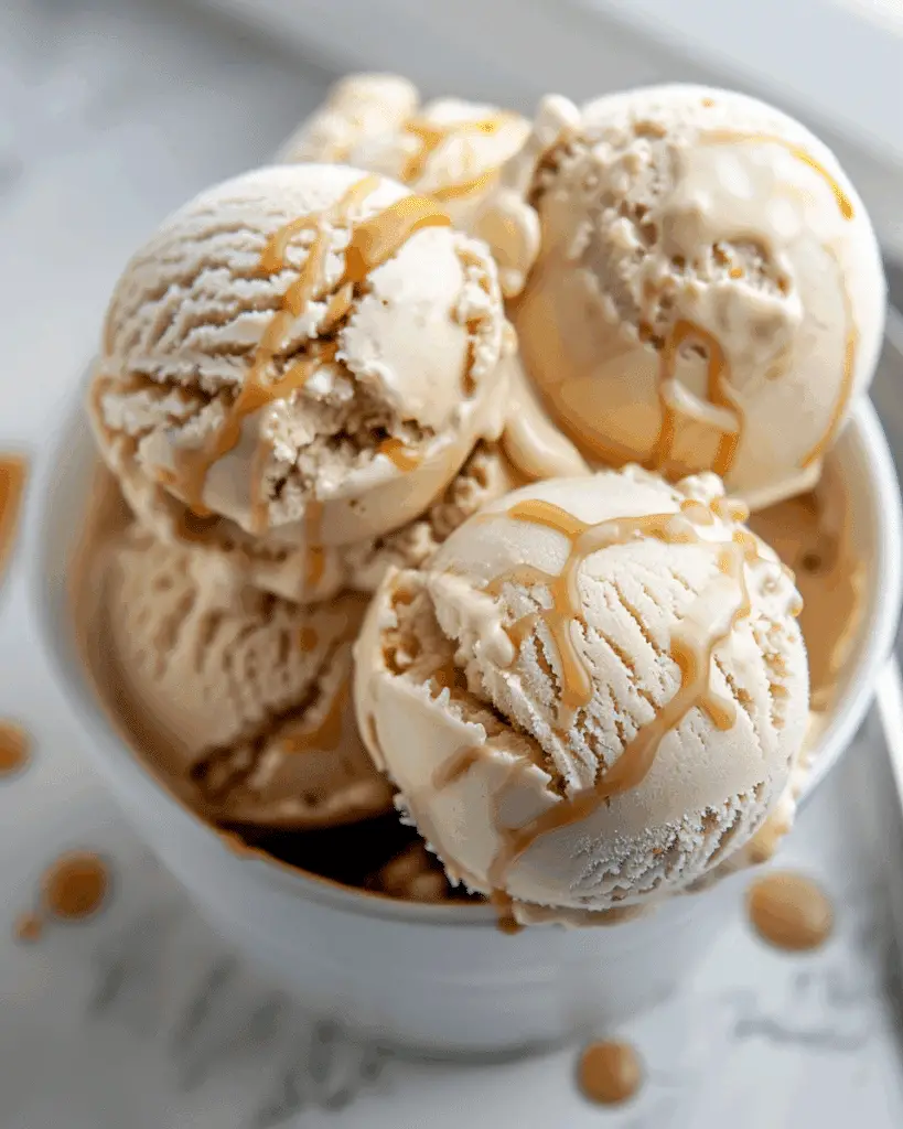 Easy Salted Caramel No-Churn Ice Cream (4 Ingredients!)