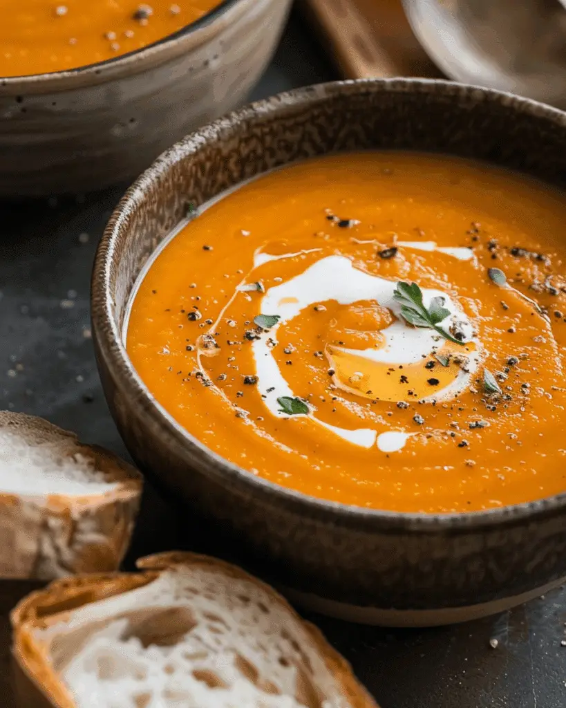 Creamy Carrot Ginger Soup