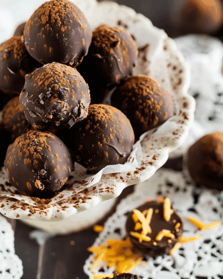 Dark Chocolate Orange Truffles (Dairy-Free & Gluten-Free)