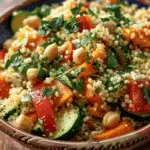 Moroccan Couscous with Roasted Vegetables