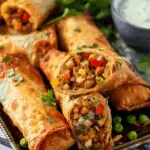 Crispy Chicken and Veggie Egg Rolls
