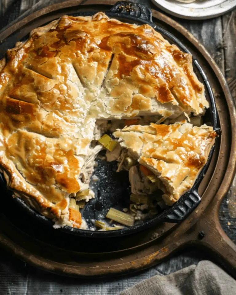 Creamy Chicken and Leek Pie