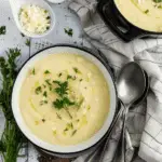 Creamy Crockpot Potato Leek Soup
