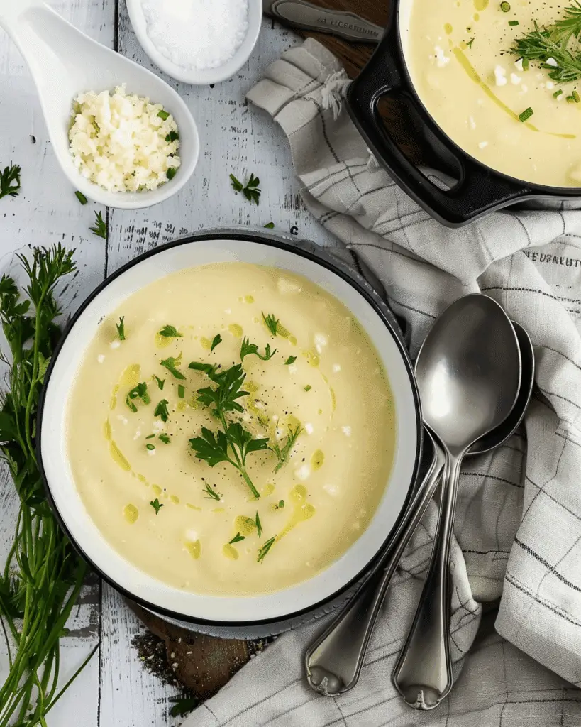 Creamy Crockpot Potato Leek Soup