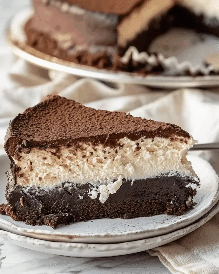 Layered Chocolate Ricotta Cake with Pudding Frosting