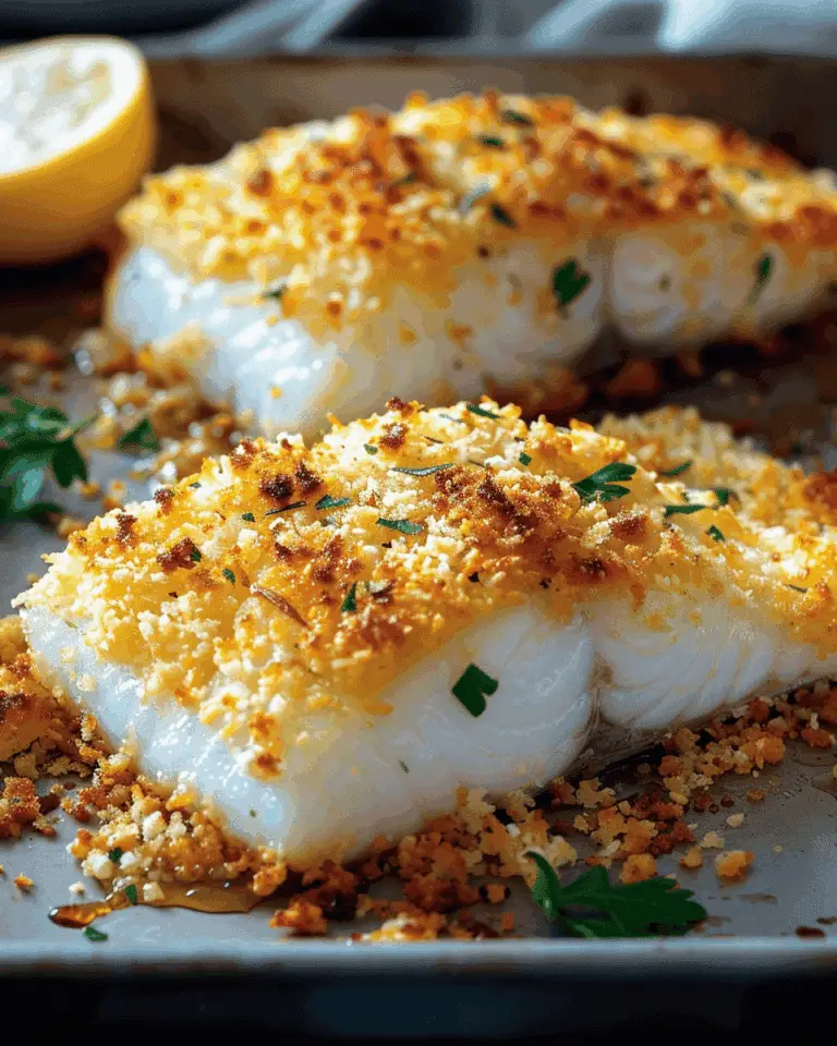 Mayonnaise and Panko Crusted Baked Fish