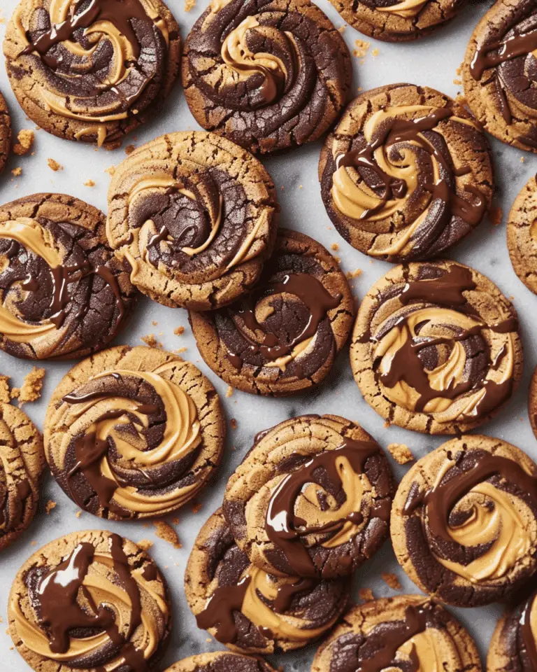 Peanut Butter Brownie Swirl Cookies