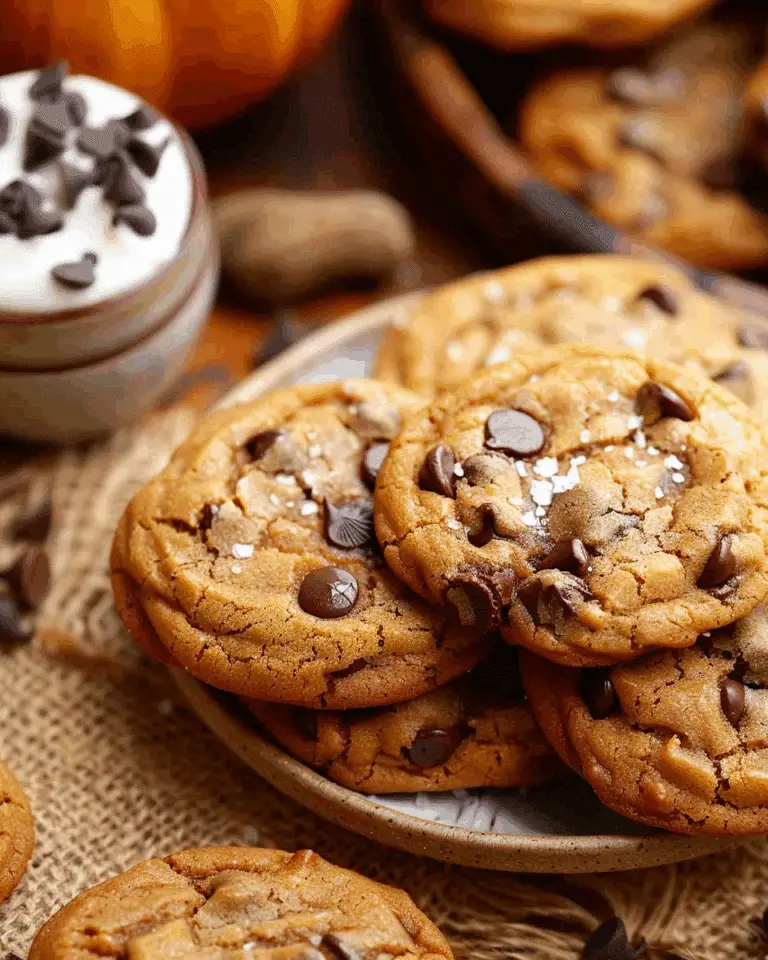 Brown Butter Pumpkin Chocolate Chip Cookies