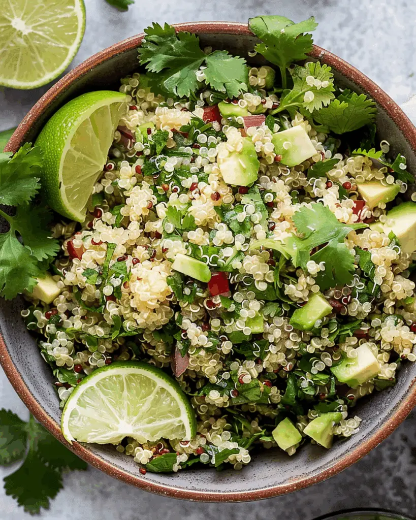 Cilantro Lime Quinoa Salad with White Beans
