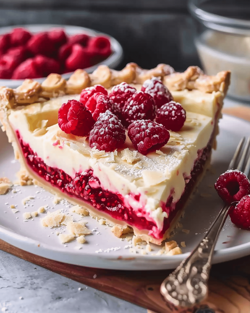 Vegan & Gluten‑Free Raspberry White Chocolate Tart