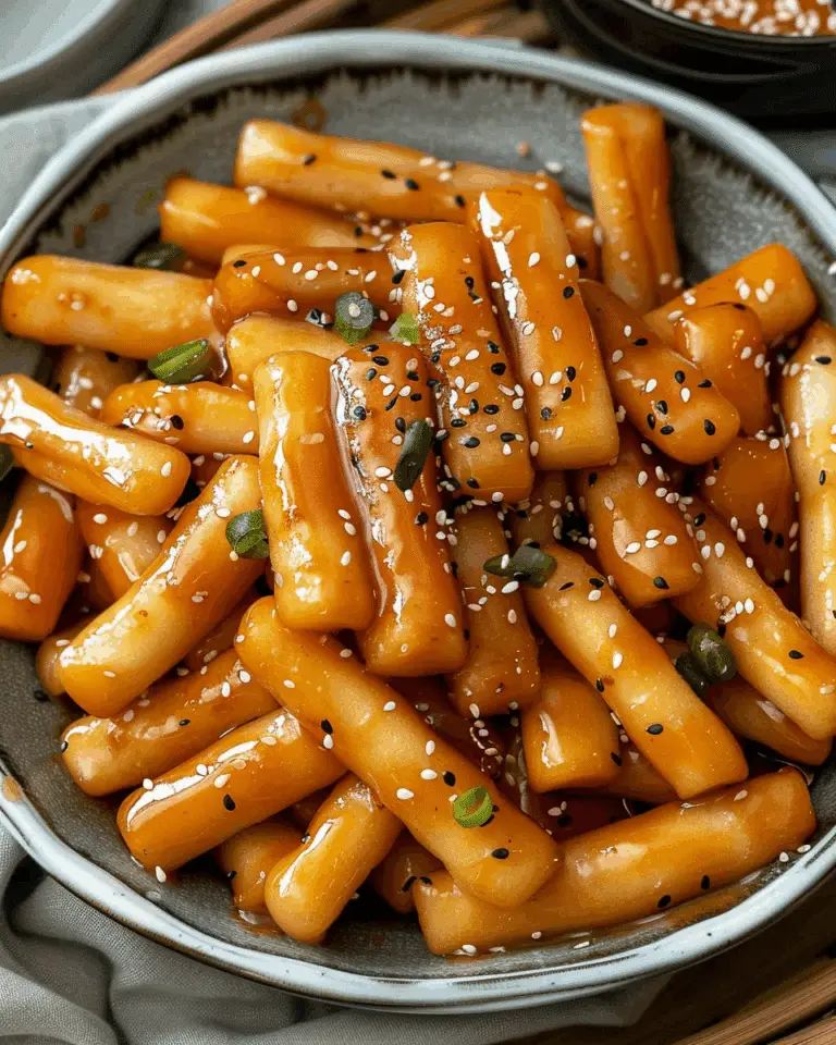 Sweet Soy Butter Korean Rice Cakes