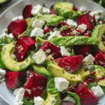 Roasted Beet, Avocado & Feta Salad