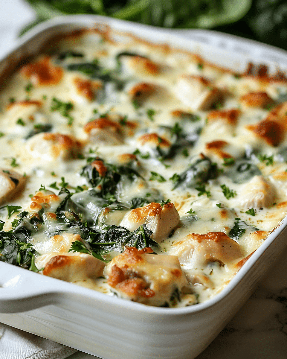 Creamy Spinach Chicken Casserole