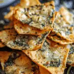 Spinach Cheese Crisps