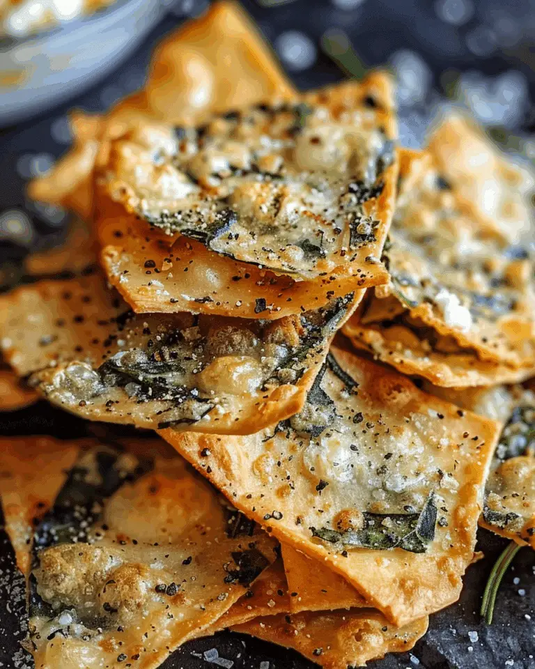 Spinach Cheese Crisps