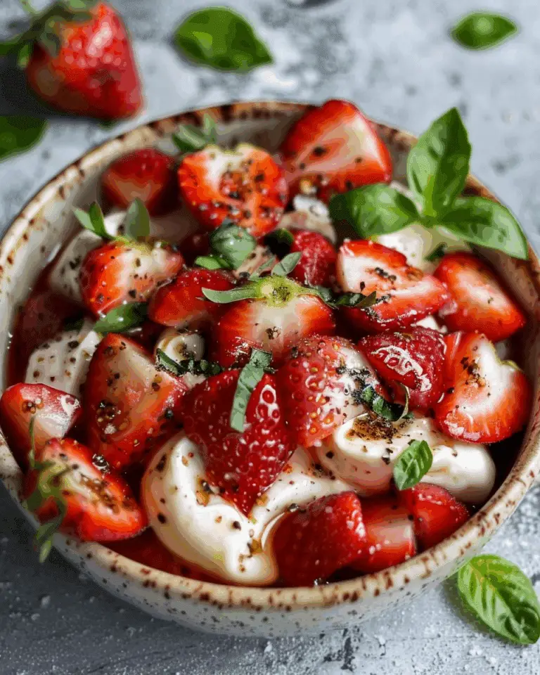 Balsamic Strawberry Caprese Salad