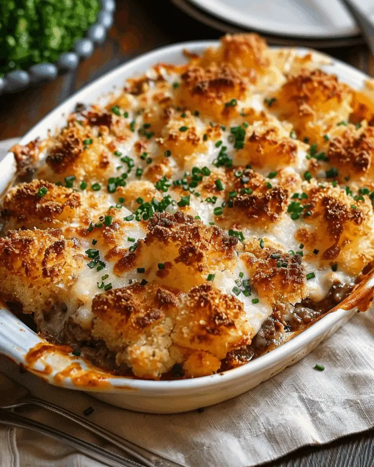 Cheesy Tater Tot Casserole with Ground Beef – The Ultimate Comfort Food