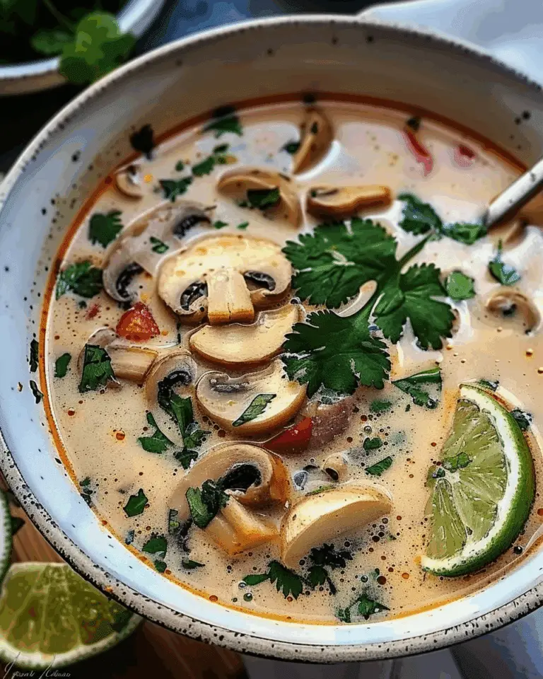 Authentic Thai Coconut Chicken Soup (Tom Kha Gai)