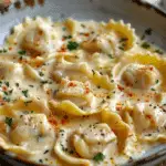 Lobster Ravioli with Lemon Butter Cream Sauce