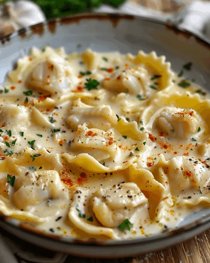 Lobster Ravioli with Lemon Butter Cream Sauce