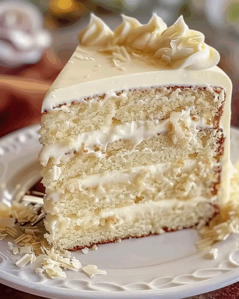 White German Chocolate Cake