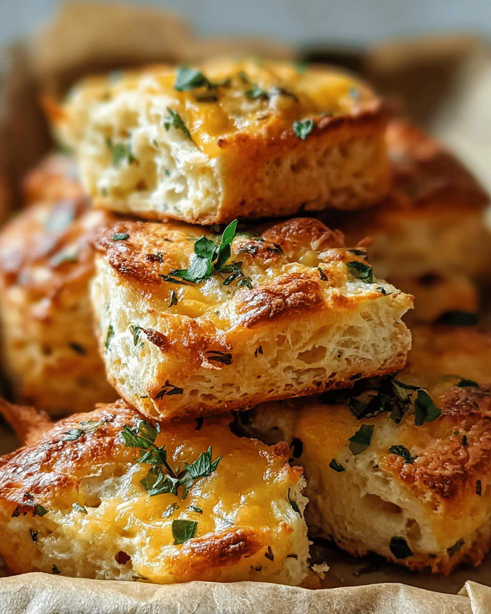Savory Cheddar Herb Biscuits Recipe - Golden, Cheesy, and Flaky