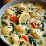 Creamy Winter Lemon Chicken Gnocchi Soup Recipe
