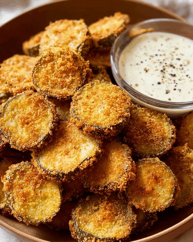 Crispy Fried Pickles with Dipping Sauce Recipe