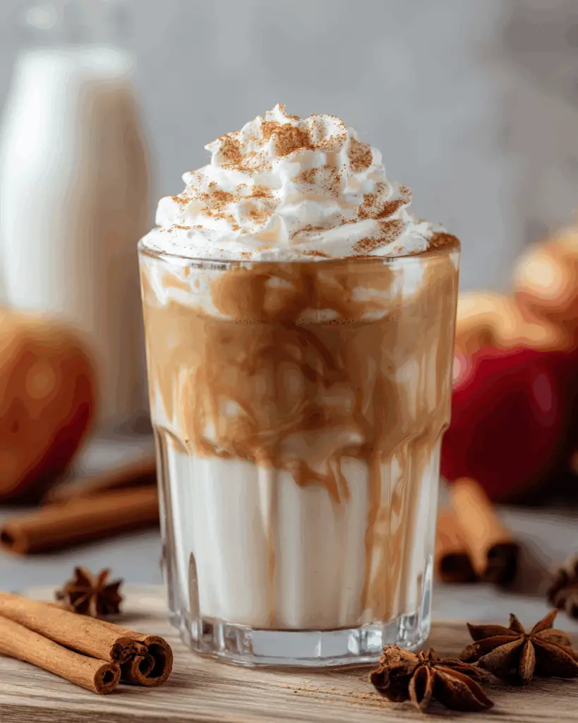 Iced Apple Crisp Cream Chai Recipe