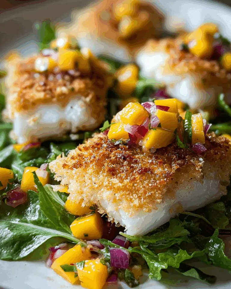 Coconut Crusted Fish with Mango Salsa Recipe