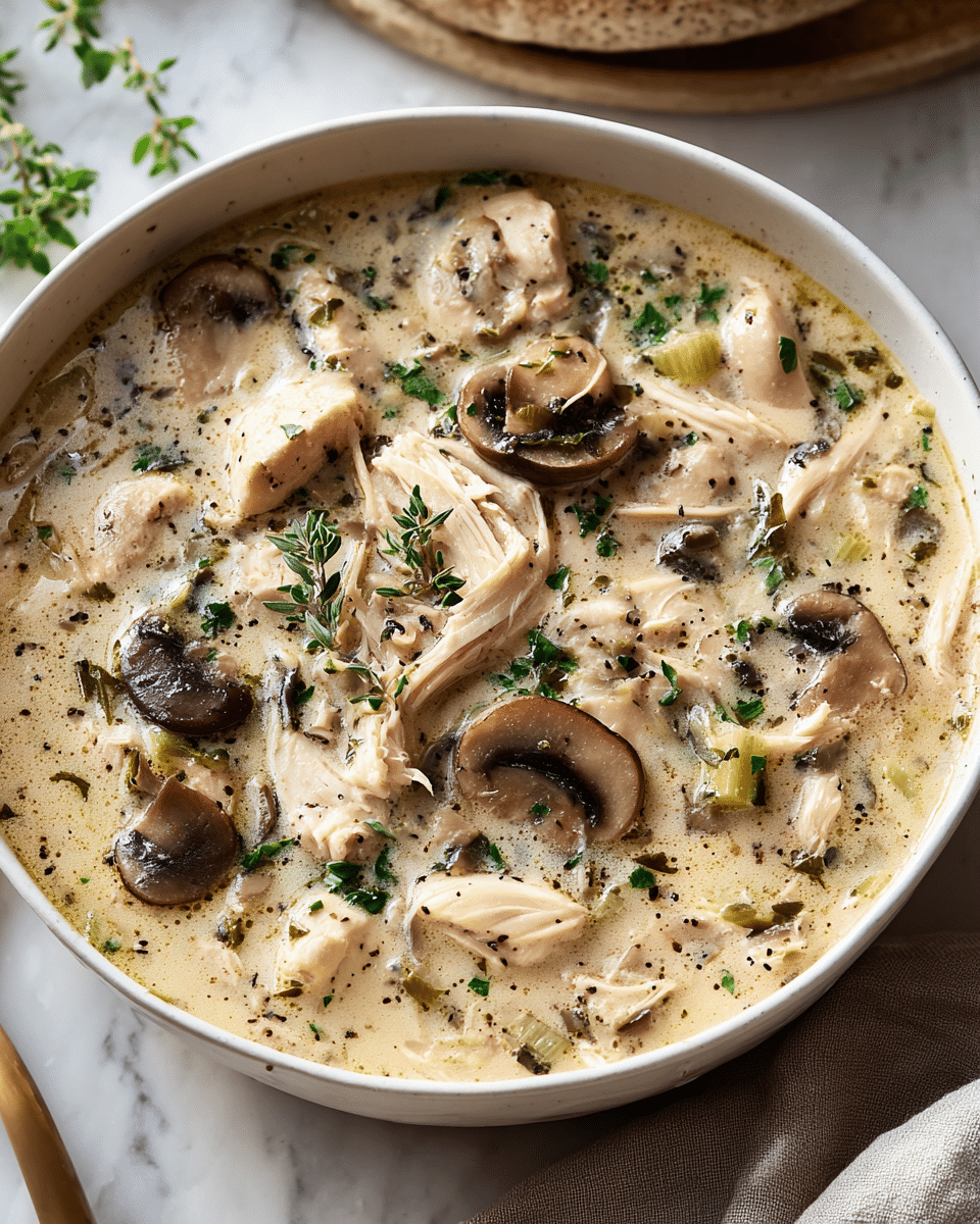 Rotisserie Chicken and Mushroom Soup Recipe