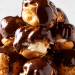 "Profiteroles (Cream Puffs with Chocolate Sauce) Recipe