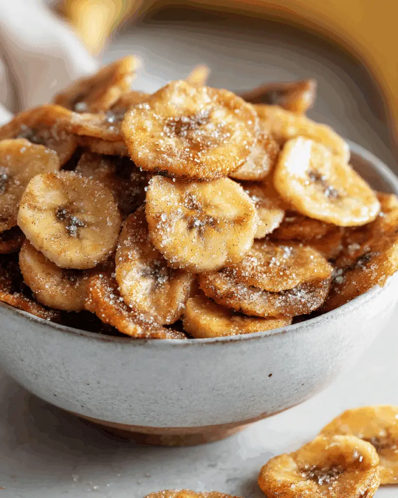 Crispy Cinnamon Banana Chips Recipe