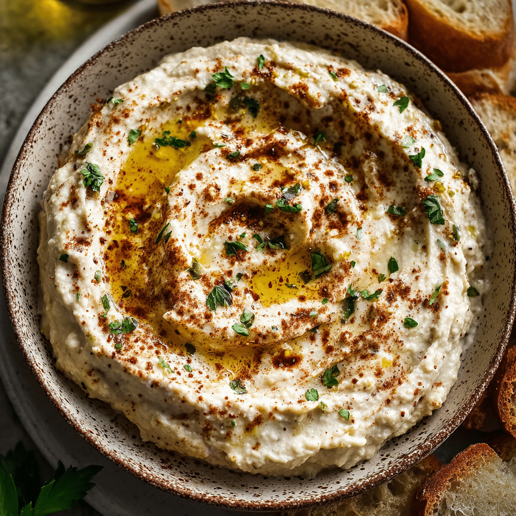 Roasted Eggplant Tahini Dip Recipe - Recipe Image