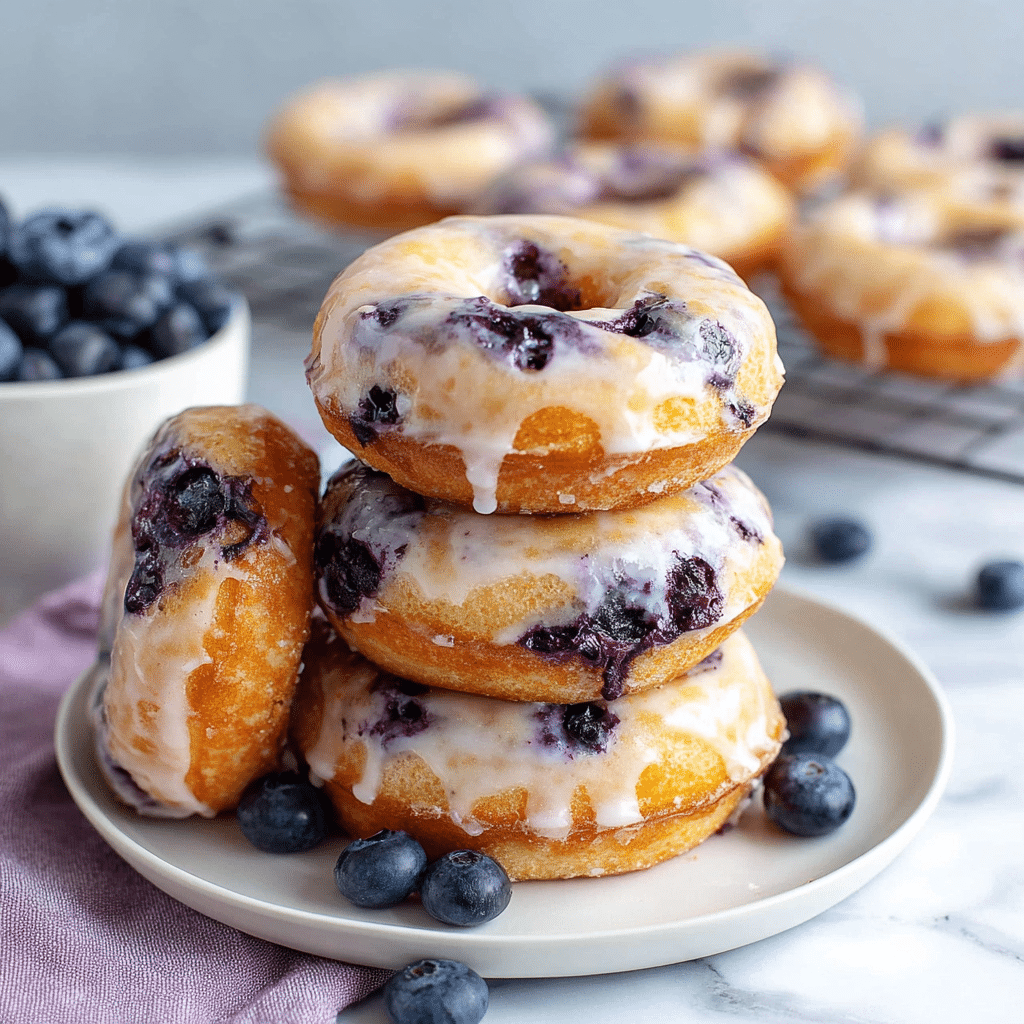 Vegan Blueberry Donuts Recipe - Recipe Image