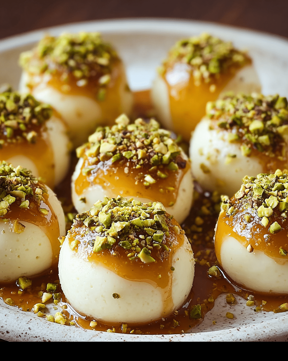 Ricotta Pistachio Honey Bites Recipe