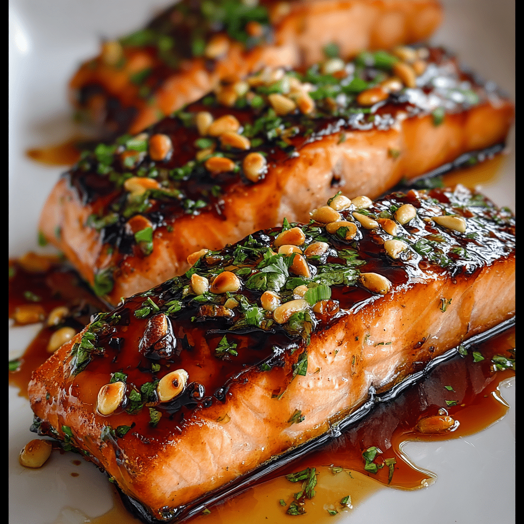 Crispy Hot Honey Garlic Salmon Recipe - Recipe Image