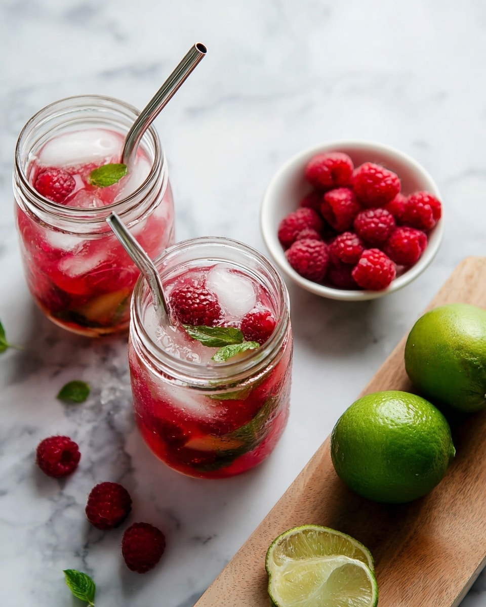 Raspberry Mojito Cocktail Recipe - Recipe Image