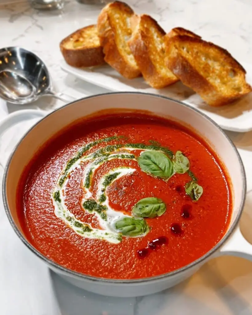 Creamy Tomato Basil Soup Recipe
