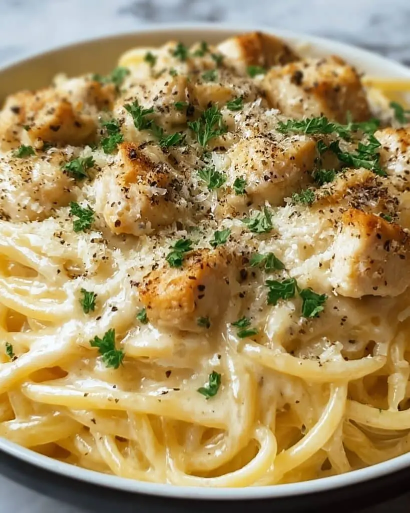 Garlic Parmesan Chicken Pasta Recipe