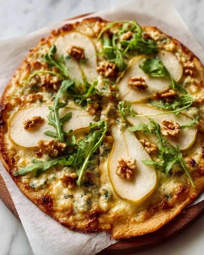 Pear & Gorgonzola Flatbread Recipe